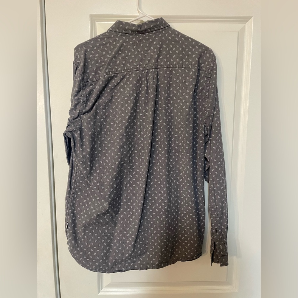 Lucky Brand Gray Casual Button Down Shirt - Picture 2 of 4